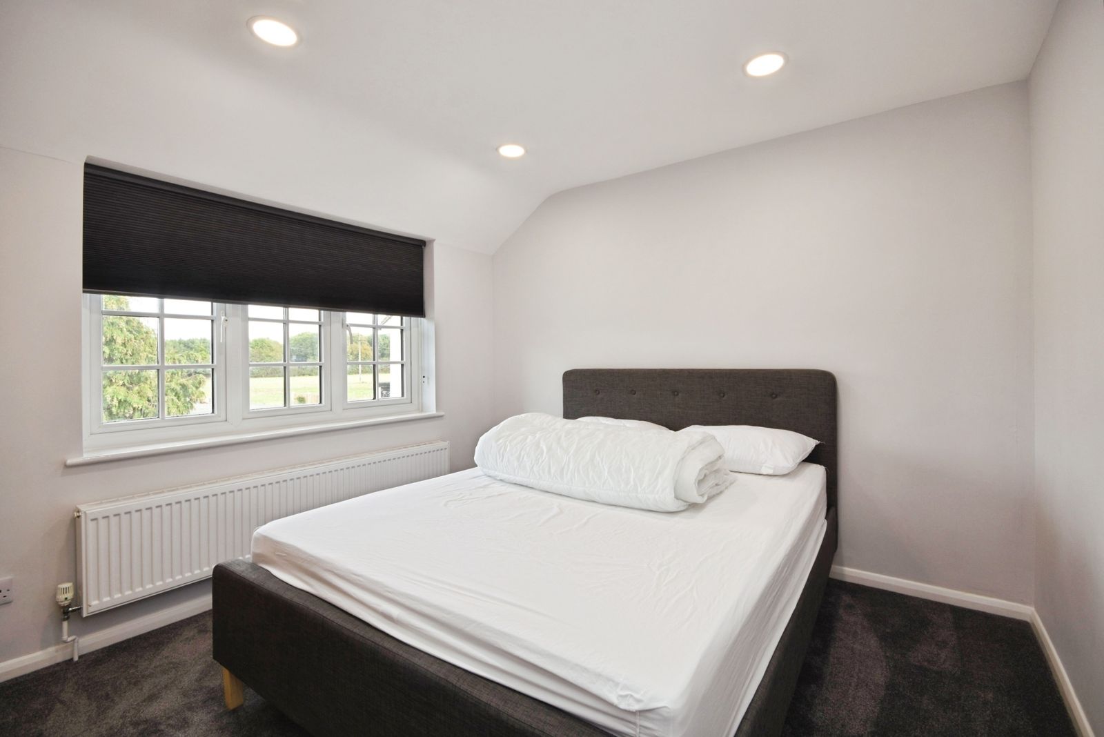 Double bedroom with countryside views